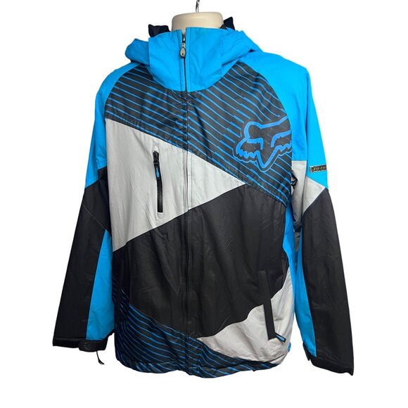 Fox Racing Tech FX 2 Series Snowboard Ski Zip Up Hooded Softshell Jacket Large